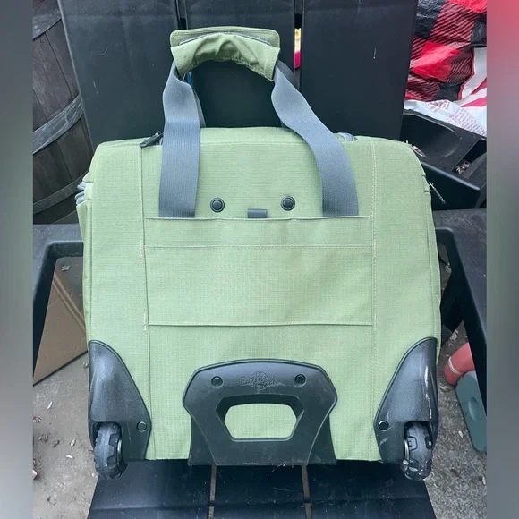 Eagle Creek Olive and Gray Softside Rolling Duffel Bag - Picture 2 of 5